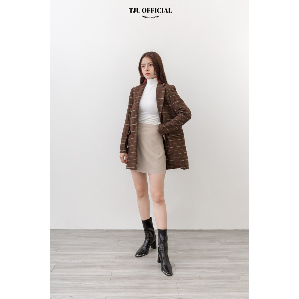 [Mã FASHIONMALLT4 giảm 15% đơn 150k] Áo Khoác Dạ Blazer Cookies TJU
