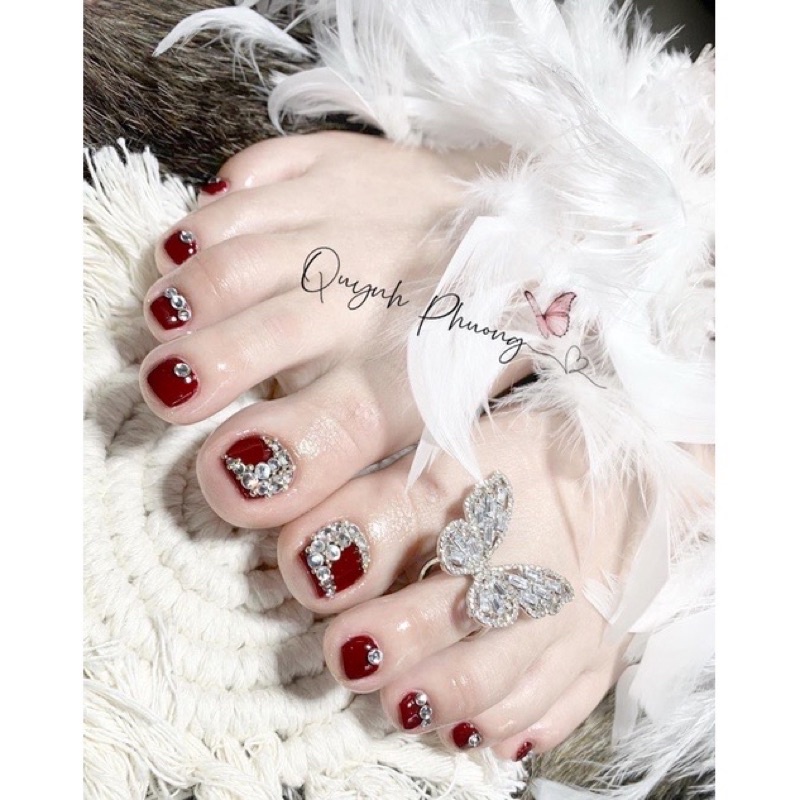 Dây lông vũ chụp ảnh mẫu móng, dụng cụ chụp ảnh mẫu nail - Ann933233