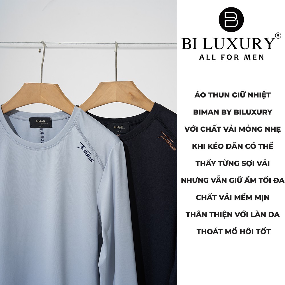 Áo thun nam dài tay giữ nhiệt thời trang Biluxury ATOB00 trơn nhiều màu | BigBuy360 - bigbuy360.vn