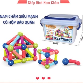 Đồ Chơi Xếp Hình Thông Minh Cho Bé. Bộ Ghép Hình Nam Châm Cho Bé Thỏa Sức Sáng Tạo