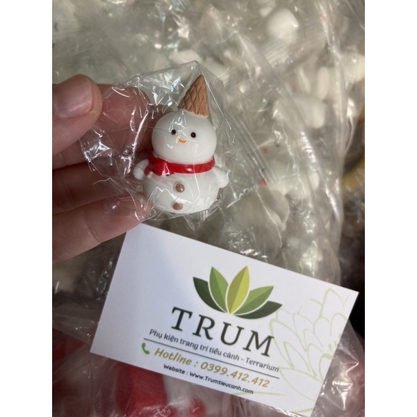 Người Tuyết Trang trí tiểu cảnh noel - terrarium