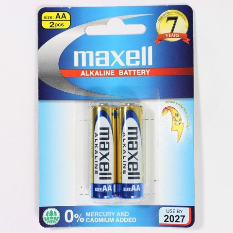 Pin đũa AAA, Pin tiểu AA Maxell vỉ 2 viên ( Pin 2A, 3A)