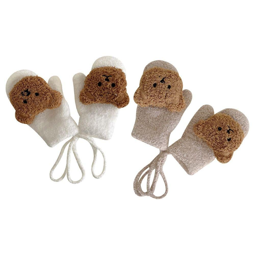 Găng Tay Chất Liệu Dày Dặn Ấm Áp Dễ Thương MIHAN1 Cho Bé 1-4 Tuổi