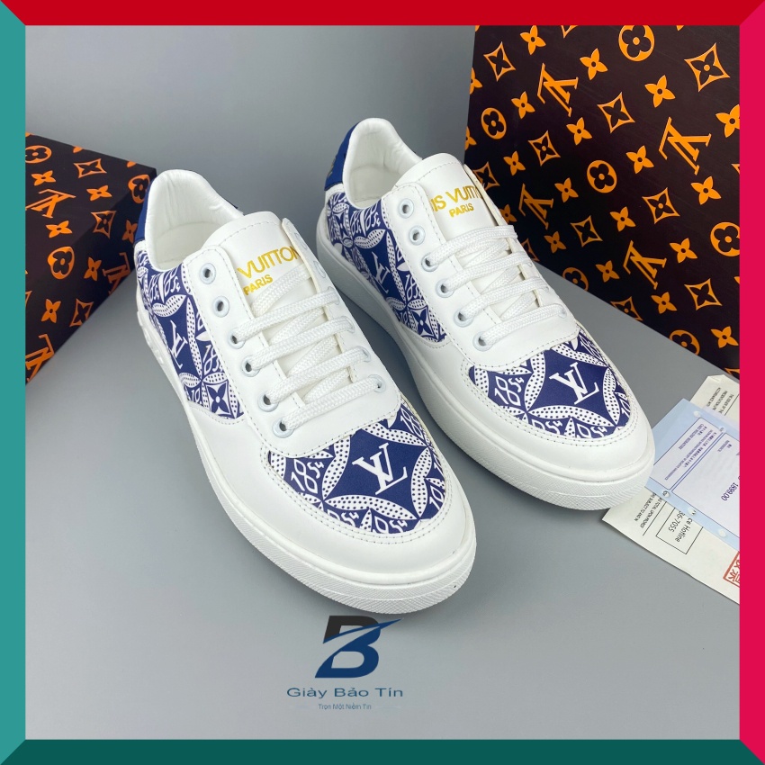 Giày thể thao nam L&amp;V Bảo Tín 3D39 Giày sneaker nam mẫu mới nhất in công nghệ 3D độc đáo đế cao su siêu êm có khâu đế