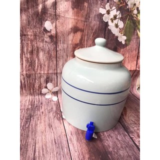 Bình đựng nước sứ Bát Tràng 10l