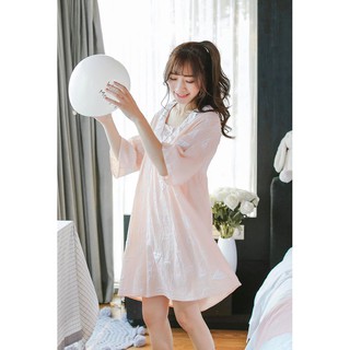 [199K Giảm ngay 35K] HỎA TỐC ,D824 XK Đầm ngủ Kiểu công chúa cao cấp.