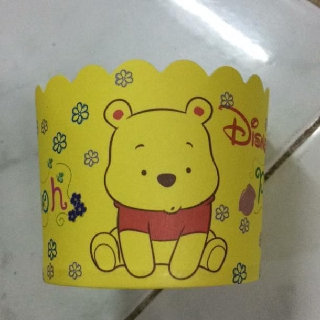 Cup giấy cứng hình gấu pooh