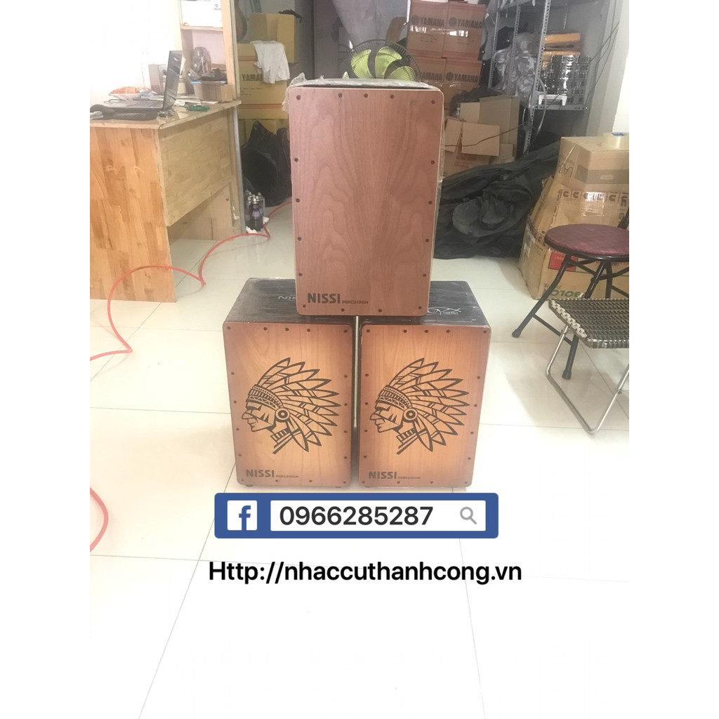 TRỐNG CAJON HIỆU NISSI CAO CẤP TẶNG KÈM BAO ĐỰNG