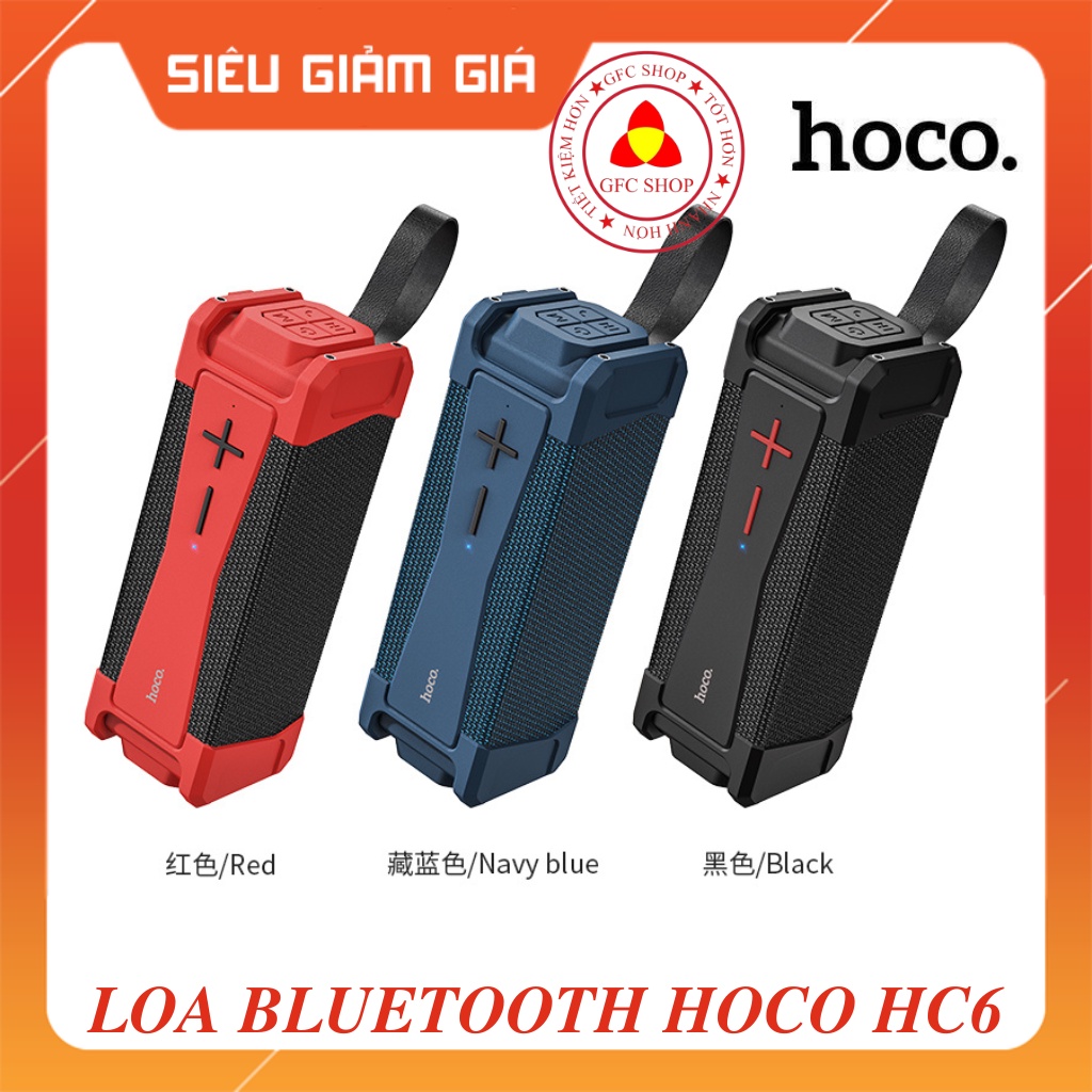 Loa Bluetooth đa năng HOCO HC6 công nghệ bluetooth V5.0, công suất 10Wx2, nghe nhạc 6h, pin 4000mAh, chống nước IPX5