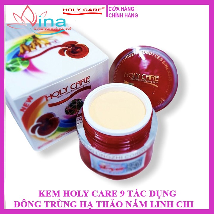 🍑HOLY CARE - KEM DƯỠNG TRẮNG DA TINH CHẤT COLLAGEN, LINH CHI VÀ ĐÔNG TRÙNG HẠ THẢO (9 in 1)