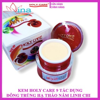 KEM HOLY CARE ĐÔNG TRÙNG HẠ THẢO NẤM LINH CHI 9 TÁC DỤNG (9TRONG1) 20GR