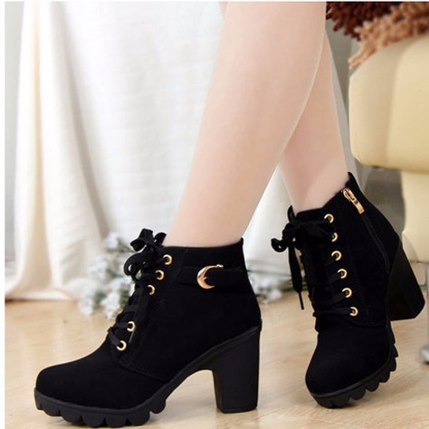 (Có ảnh thật) Giày boot nhung BN91