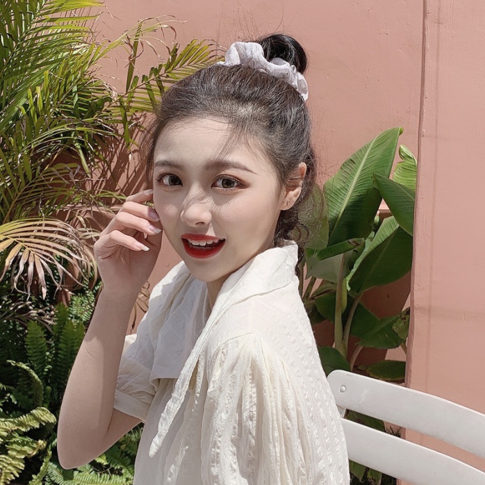 📛 RẺ VÔ ĐỊCH 📛 Dây buộc tóc scrunchies họa tiết sao hot trend phong cách hàn quốc