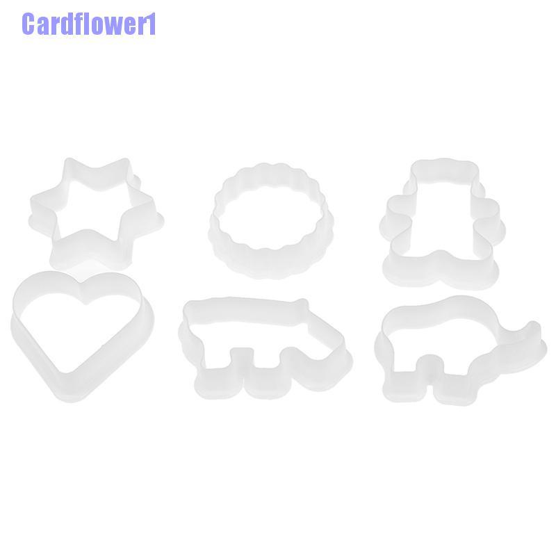 Bộ 6 Khuôn Nhựa Cắt Bánh Quy Hình Động Vật