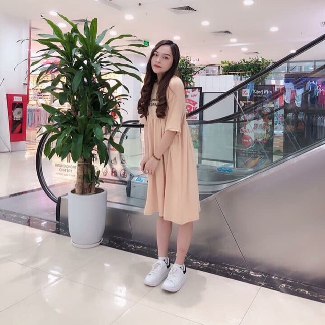 ĐẦM THUN DÀI BABY XẾP LI 3 màu