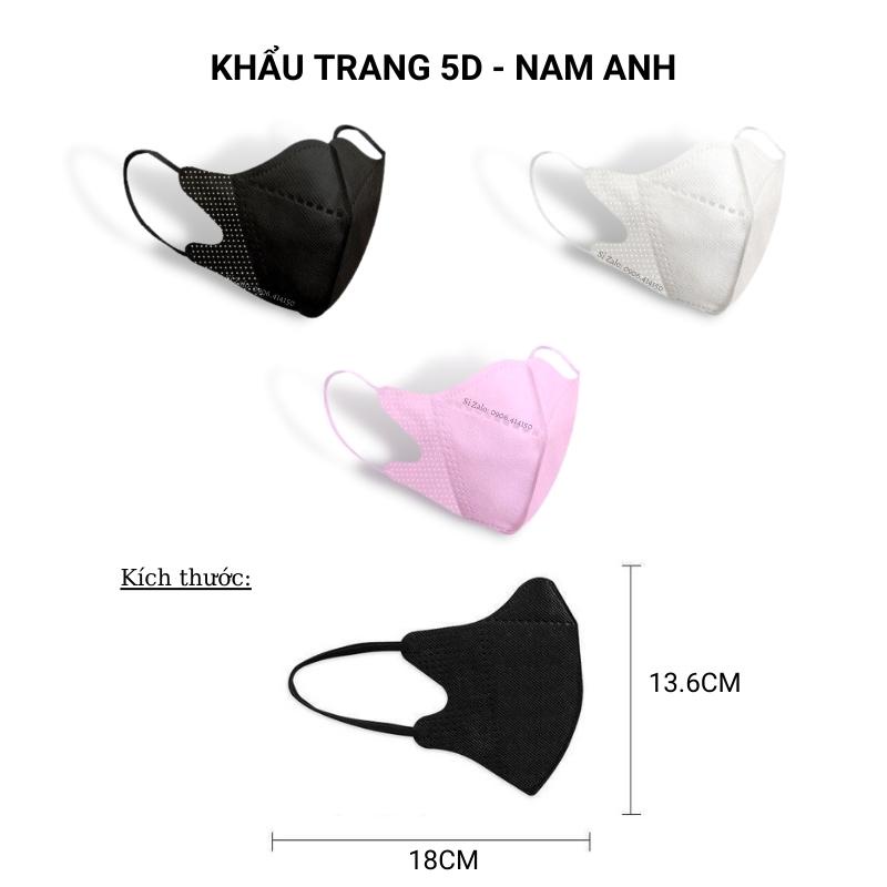 Set 100 khẩu trang 5d , khẩu trang 5d mask , khẩu trang 5d Nam Anh