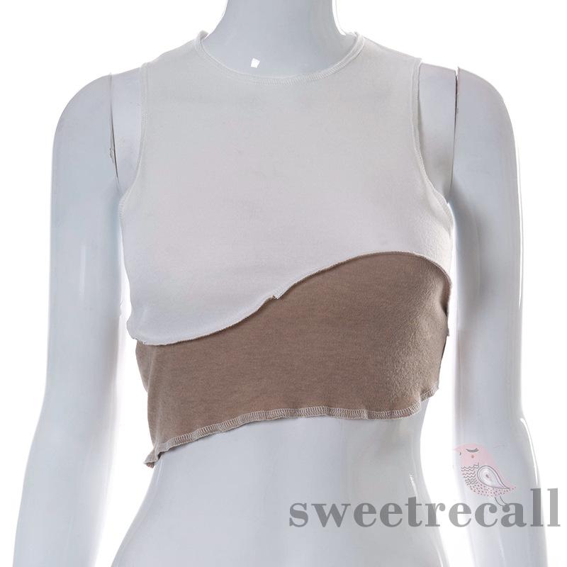 Áo Lửng Không Tay Phối Màu Gợi Cảm Cho Nữ | BigBuy360 - bigbuy360.vn