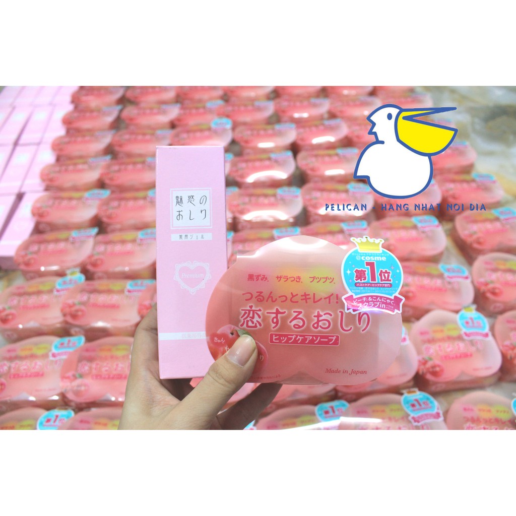 XÀ PHÒNG MỜ THÂM MÔNG TRÁI ĐÀO PELICAN 80G