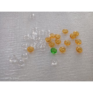 100gr Nút Áo Pha Lê Nhựa nhiều màu làm chốt hoa phale,handmade