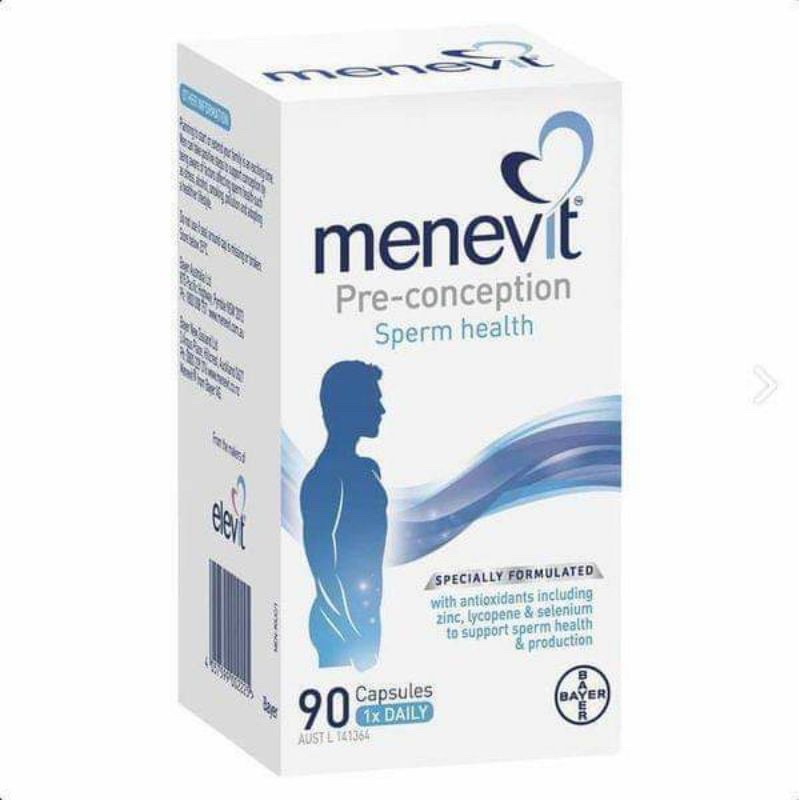 [Chuẩn Auth Chính Hãng]Viên uống MENEVITvitamin cho nam giới 30/90 viên của Úc, tăng chất lượng và số lượng tinh trùng.