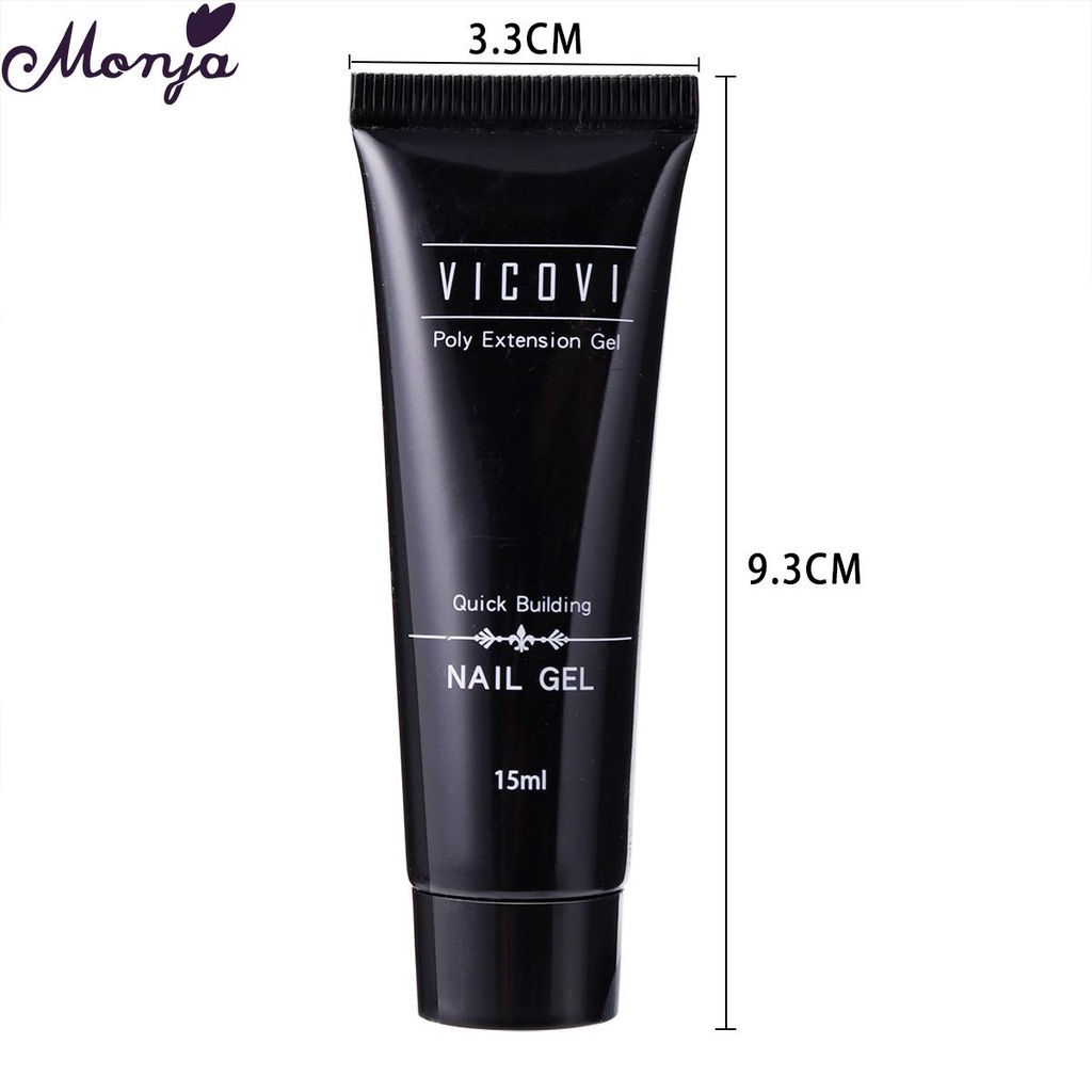 Set 4 lọ gel nối móng tay Monja nhanh chóng tiện dụng