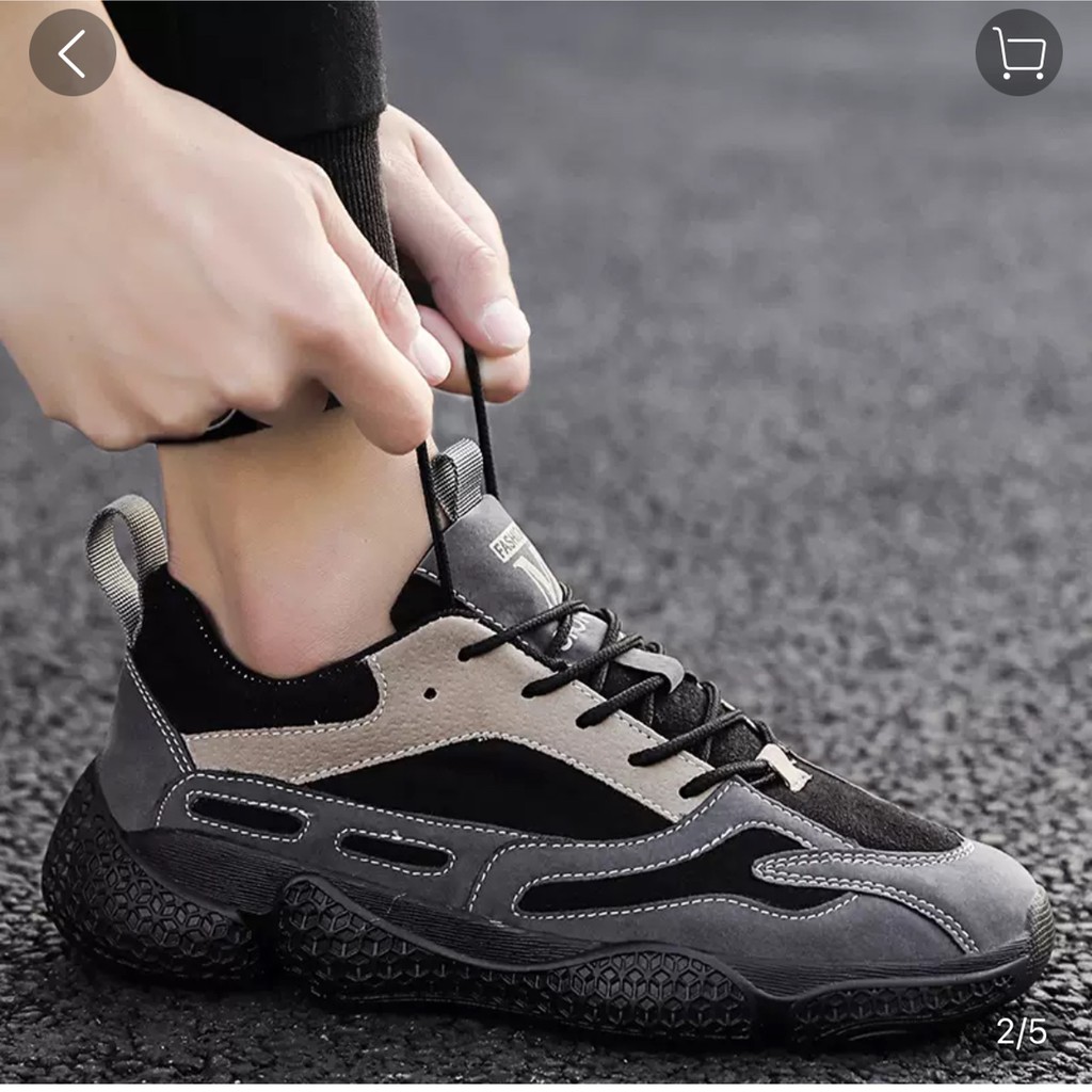 Giày Sneaker Nam= giày Thể thao nam Chất Da lộn, Siêu nhẹ, Êm chân,Tăng chiều cao phong cách trẻ trung mẫu hot 2021 | BigBuy360 - bigbuy360.vn