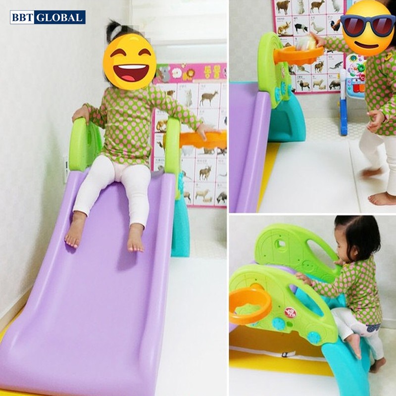Cầu trượt Hàn Quốc mini có ném bóng rổ Y1418 BBT gloabal