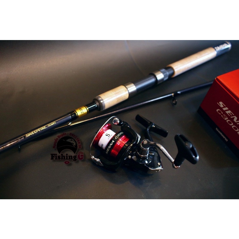 Combo Cần Đứng Daiwa Sweepfire và máy câu sinh viên
