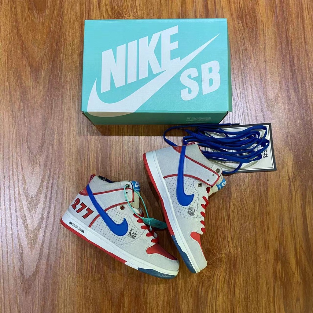 (hahalucky) Giày Thể Thao Trượt Ván N8866k SB Dunk Porsche 911 Màu Trắng Xanh Dương Đỏ Phong Cách Mới Cho Nam Và Nữ