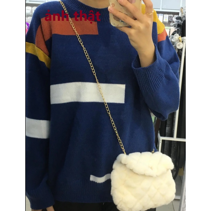 【Yuki】ÁO len họa tiết kẻ sọc nhiều màu mẫu mới Siêu HOT | BigBuy360 - bigbuy360.vn