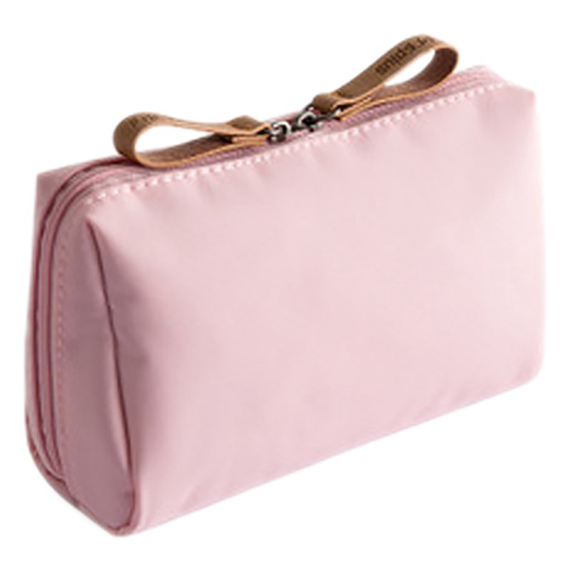 1 Pcs Solid Cosmetic Bag Women Makeup Bag Waterproof Pink
