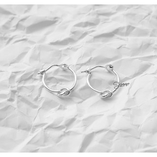 Bông Tai Bạc 925 Knottie - Shimmer Silver