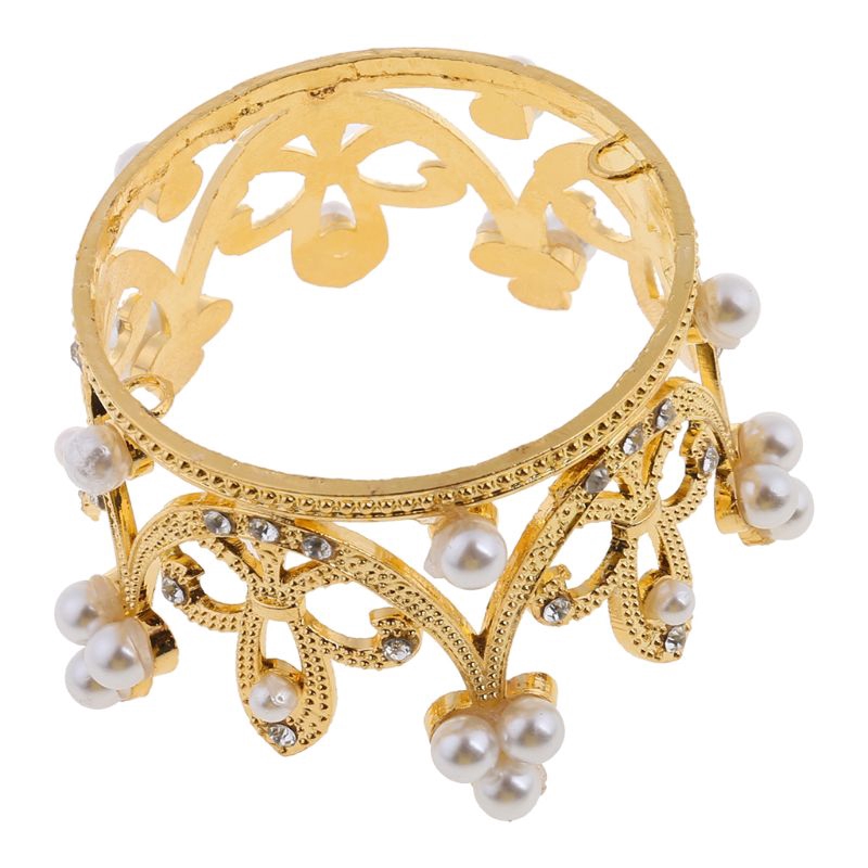 Vương Miện Mini Đính Đá Và Ngọc Trai Trang Trí Bánh Kem Cho Bé