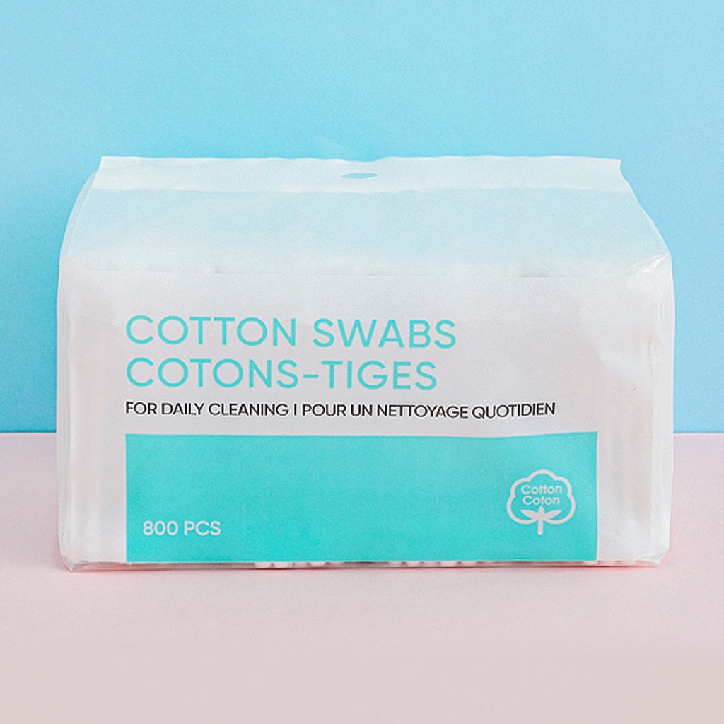 Tăm bông trang điểm loại Miniso 800 chiếc - Hàng chính hãng