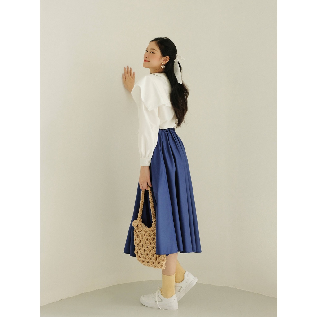 THE19CLUB - Chân váy cotton chun lưng - Ceci skirt