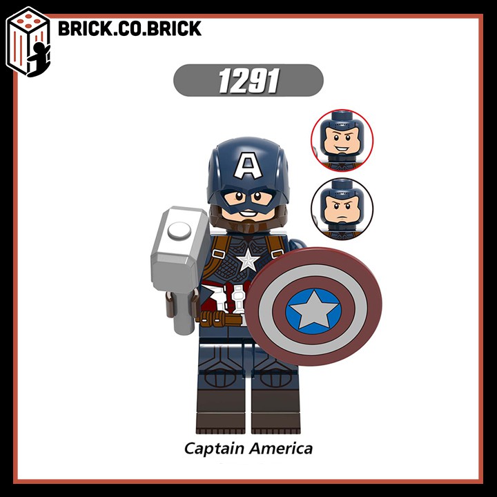 Lego Siêu Anh Hùng Mô Hình Đồ Chơi Lắp Ráp Marvels War Machine Thor Black Widow Captain Pepper X0261