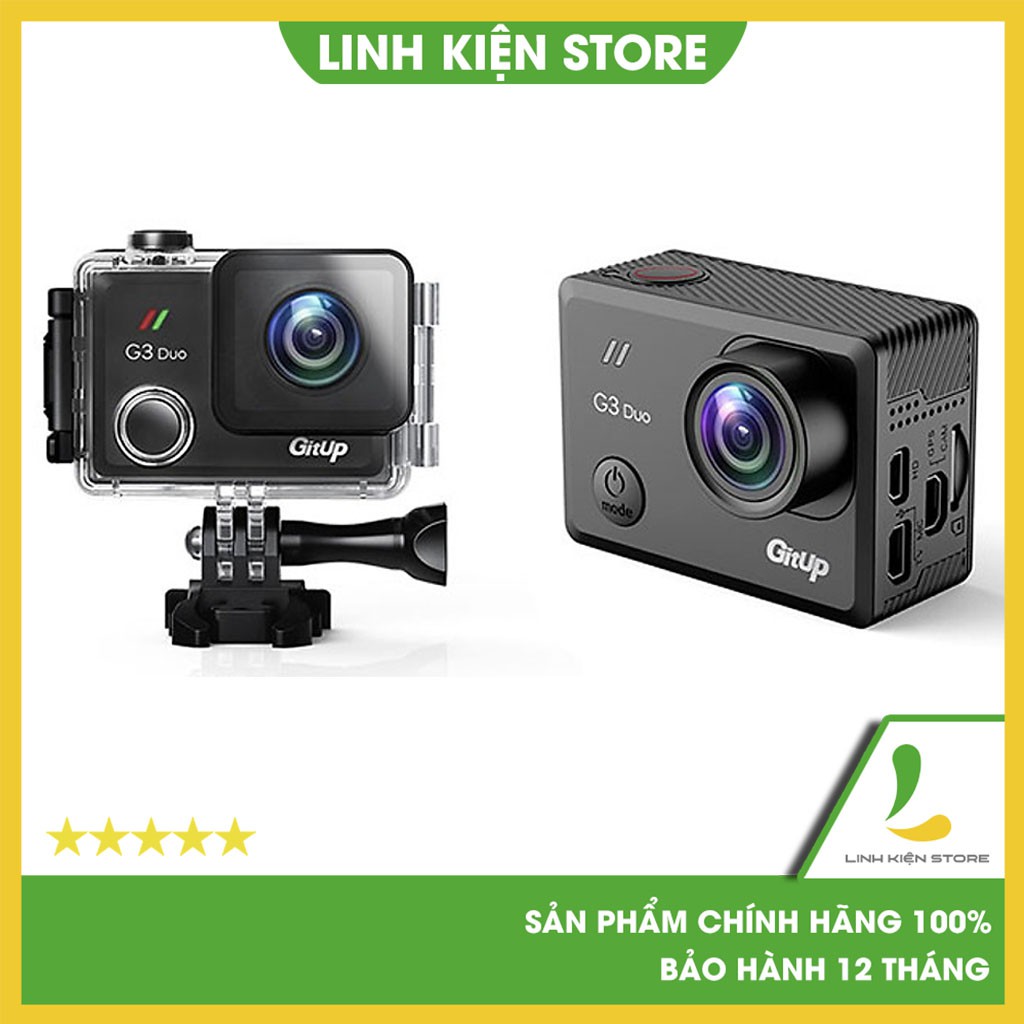 Camera hành trình Gitup G3 Duo Pro Packing (bản90 độ) SJCAM SJ500X dành cho phượt thủ - Bảo hành 12 tháng