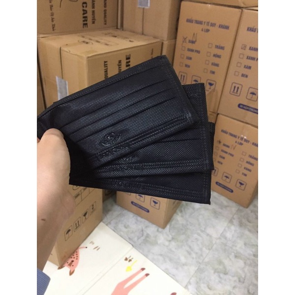 Hộp 50c khẩu trang y tế đen