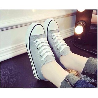 Giày CV Classic Cổ Thấp Nữ Xám Nhạt