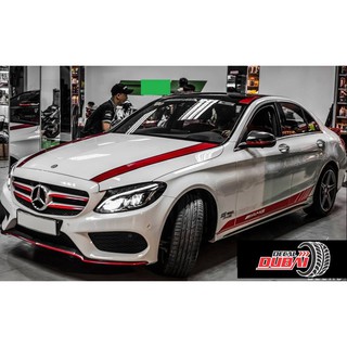 Tem dán sườn xe Mercedes