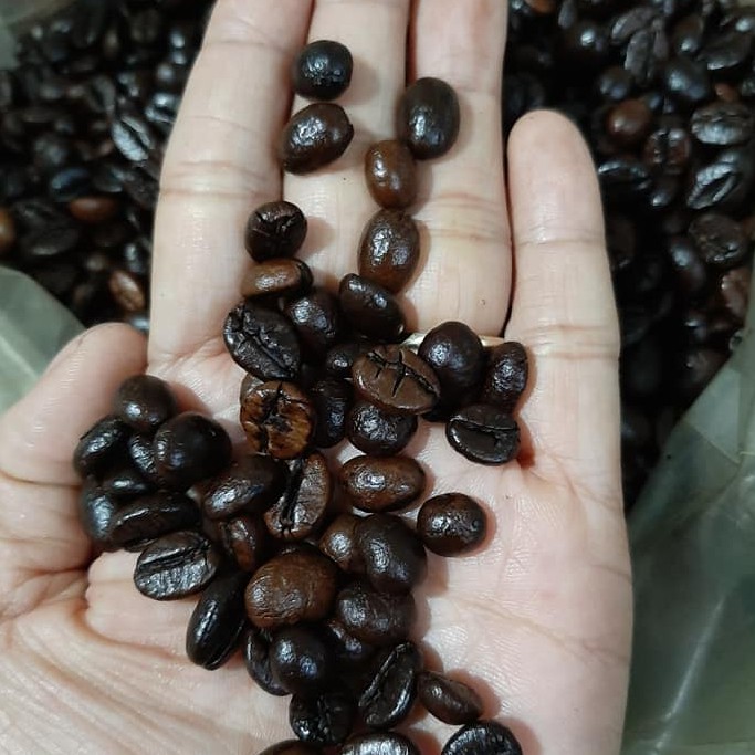 cafe nguyên hạt robusta  rang xay 500g