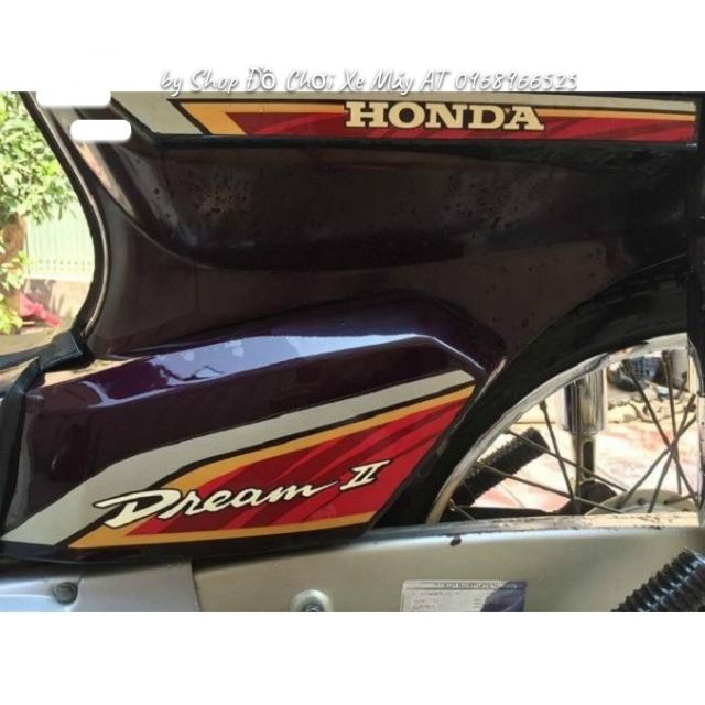 Tem Dream 2 Thái loại đẹp, 3 lớp, màu lửa nâu xe máy Drem