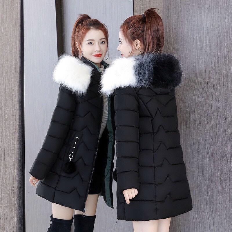 Áo khoác phao nữ dáng lỡ
