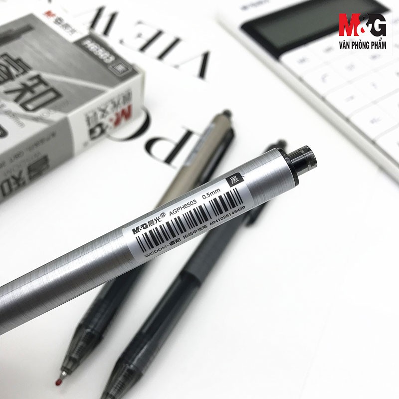 Bút gel đen Ruizhi M&G AGPH6503 (ngòi 0.5M) bút máy văn phòng bút gel học sinh