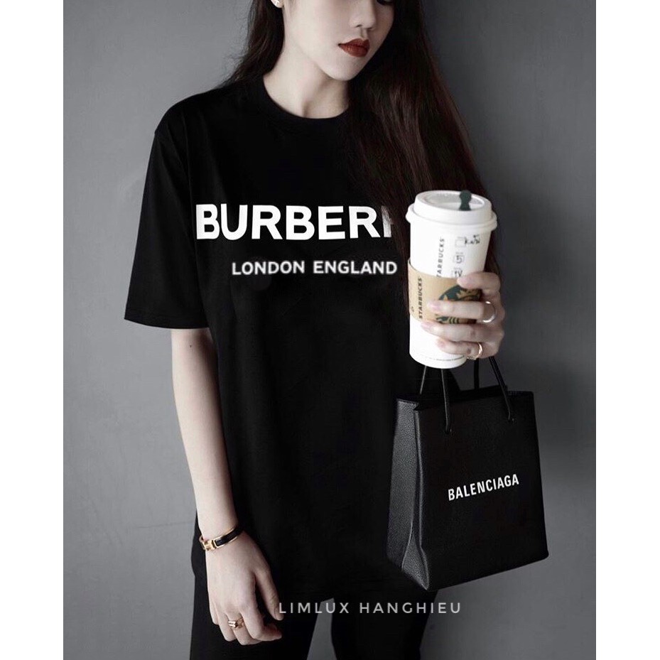 Áo phông BBR Burberry London in công nghệ DTG bao giặt máy, đủ 2 màu đen-trắng