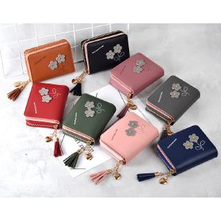 Beautiful Women's Fold-and-Button Wallet