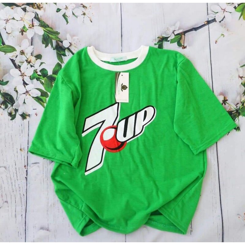 Áo Thun Cotton 7up Màu Xanh