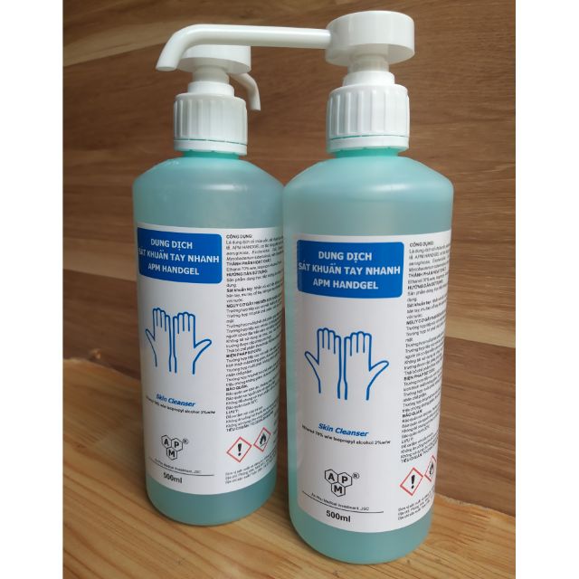 Rửa tay khô sát khuẩn y tế 500ml APM HANDGEL
