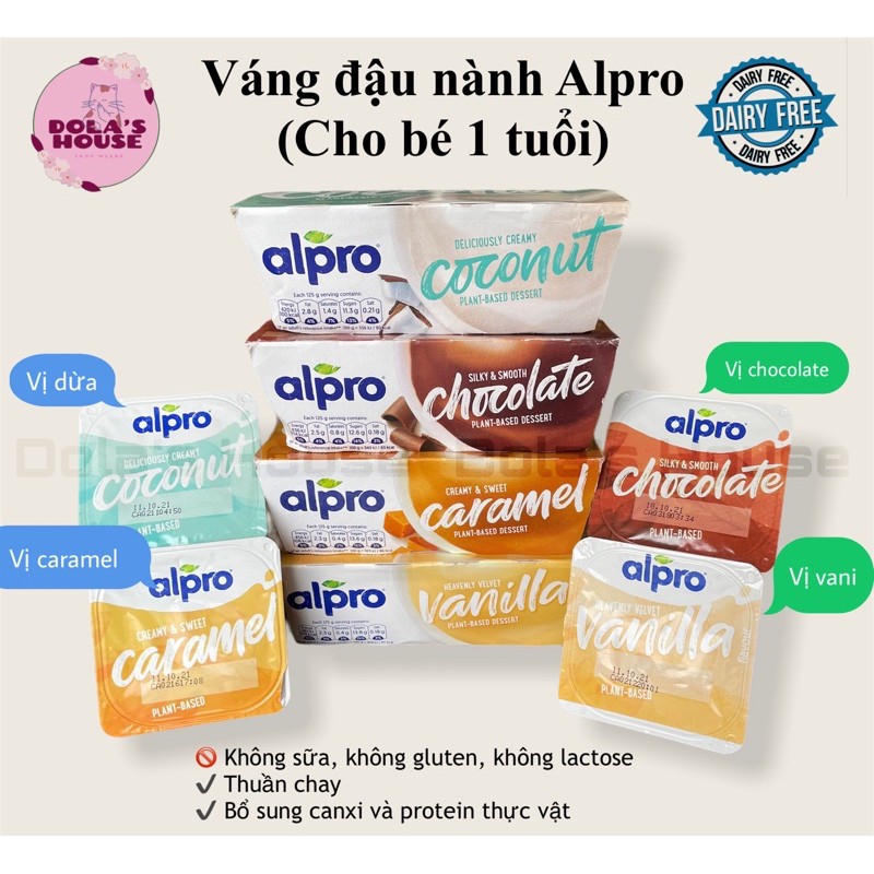 VÁNG ĐẬU NÀNH ALPRO - KHÔNG CHỨA SỮA VÀ LACTOSE