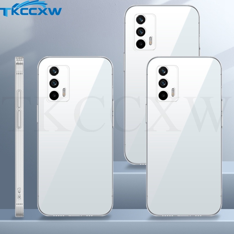 Ốp Điện Thoại Silicon Trong Suốt Hình Vuông Cho Realme 7 GT Neo3 2 2T GT2 Pro GT Master Narzo 10A 20 30A 30